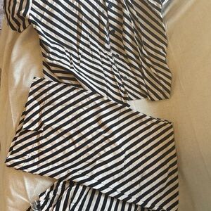 Chic Striped Lounge Set